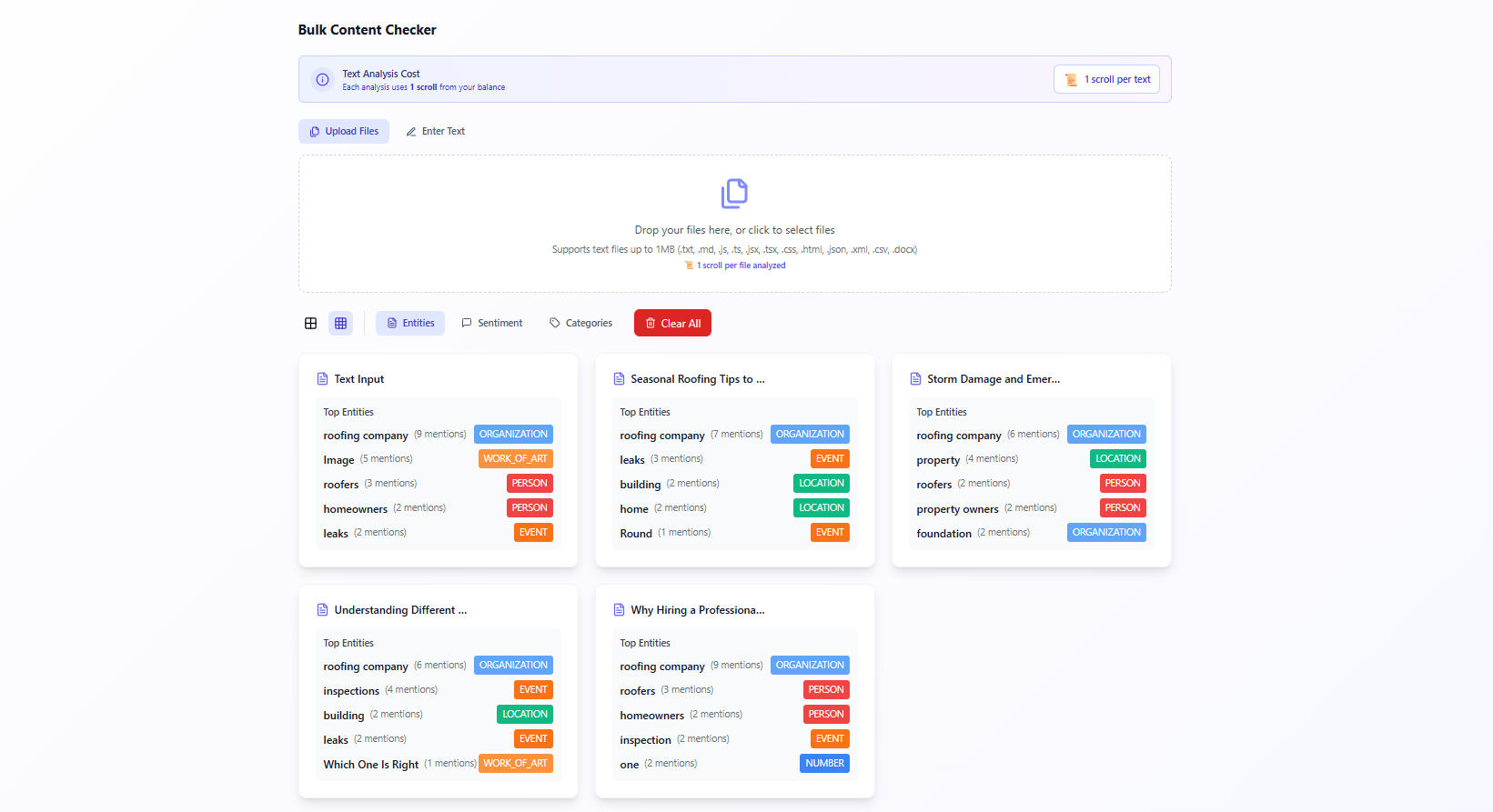 Bulk Content Checker