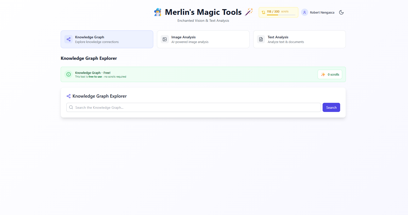 Merlin's Magic Tools Dashboard